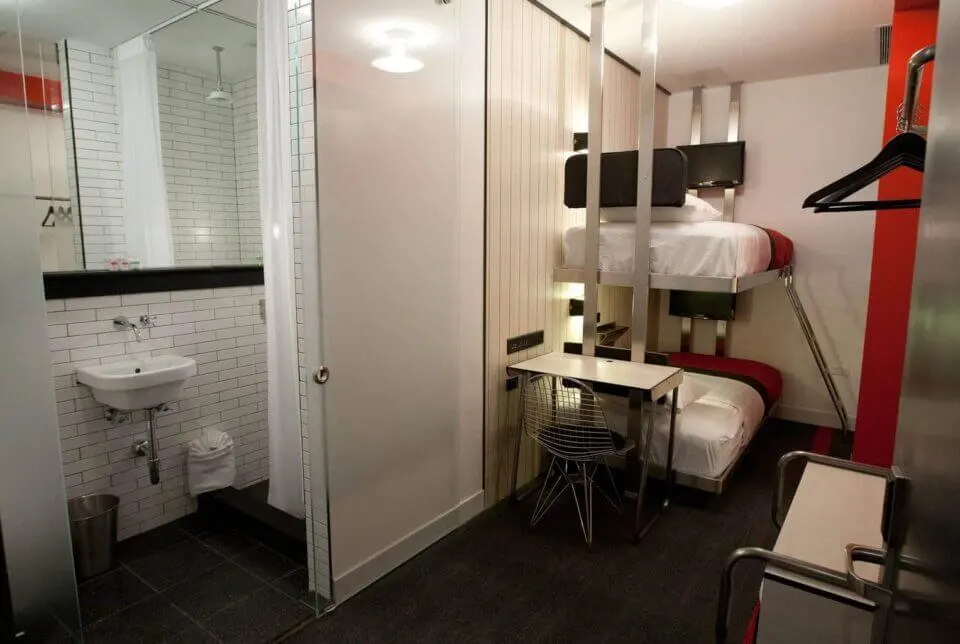 Bedroom in Pod hotel nyc