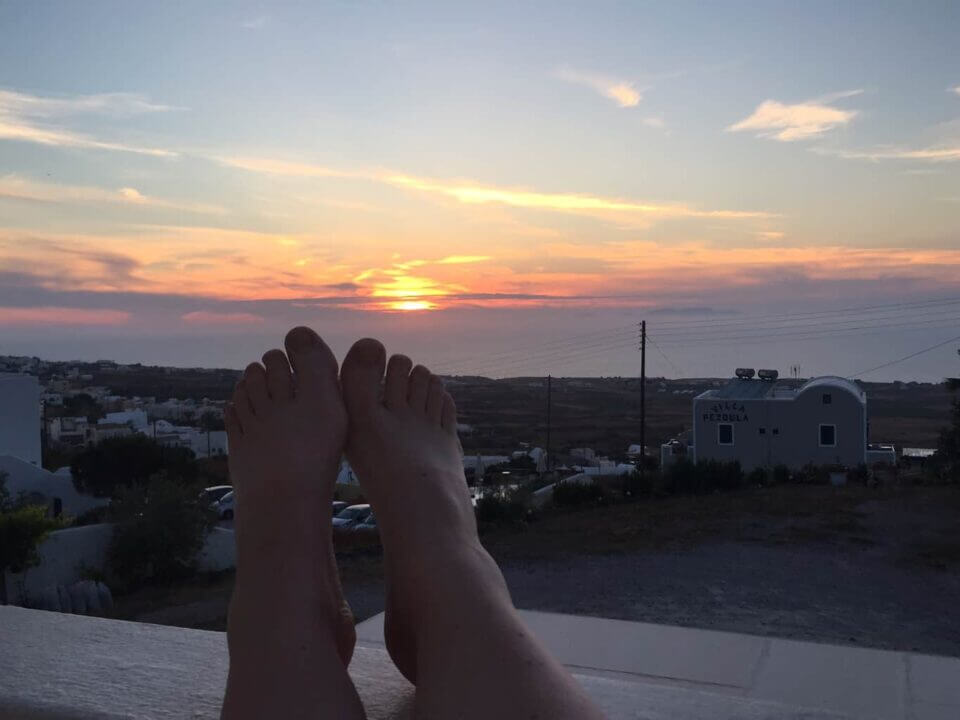 Prepare to share your “romantic” Oia sunset with about forty busloads of people (that is NOT an exaggeration).