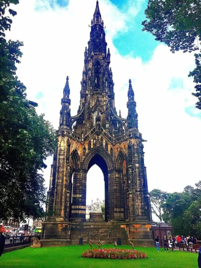 The monument to author Sir Walter Scott in Edinburgh