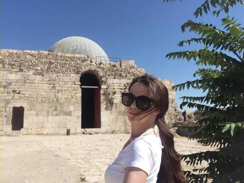Middle east solo female travel had Melissa arrive at the ancient citadel of Amman, Jordan.