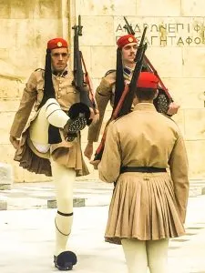 Athens has one of the coolest changing of the guard ceremonies that I have ever seen.