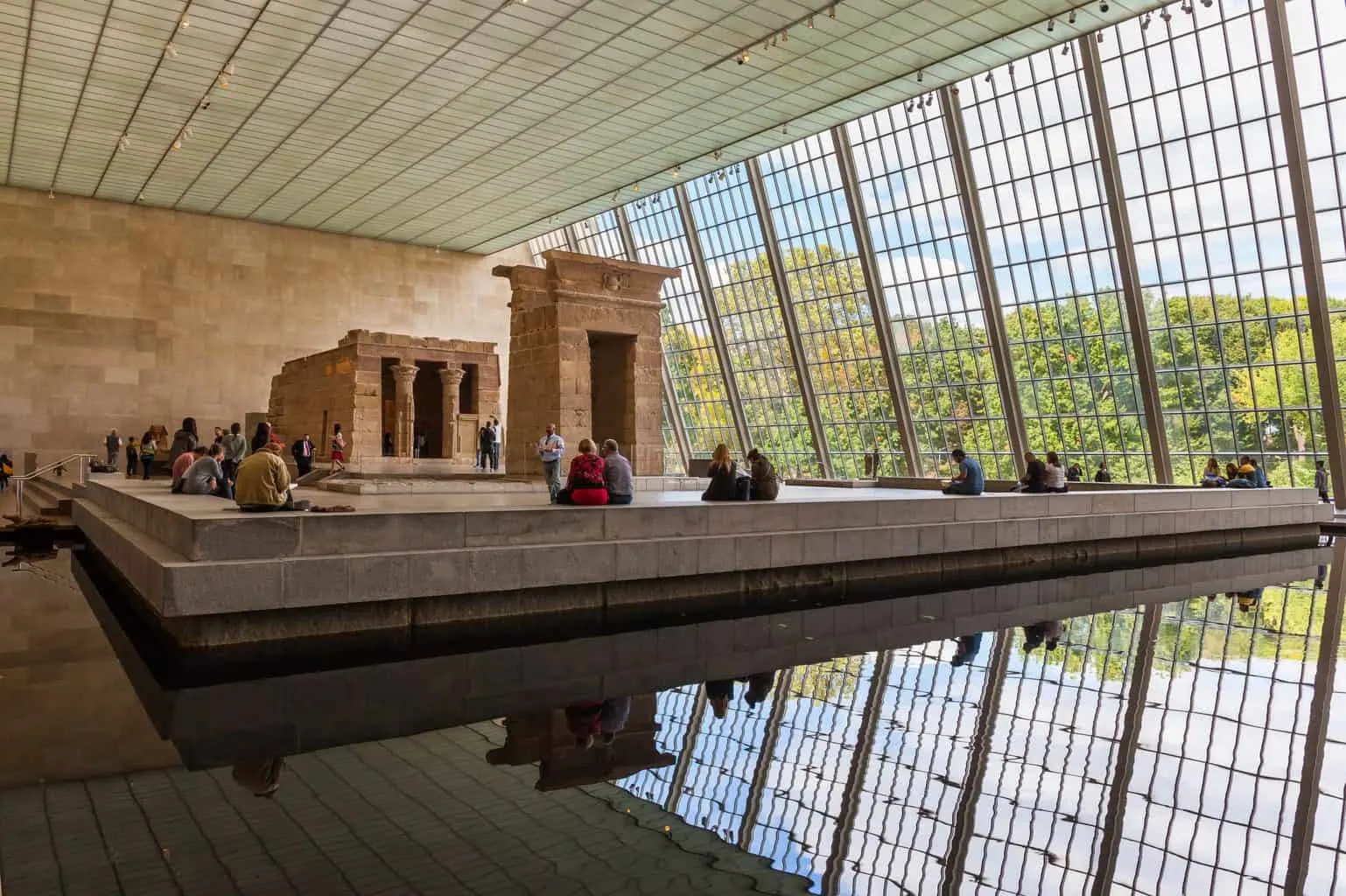 Visit iconic places like the Temple of Dendur in the Metropolitan Museum of Art in NYC. 