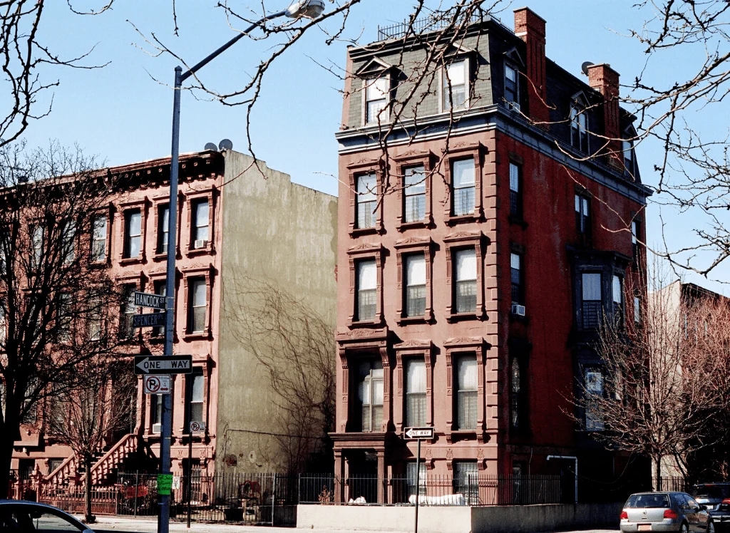 Some of the many homes and apartment buildings you'll find in Brooklyn. 