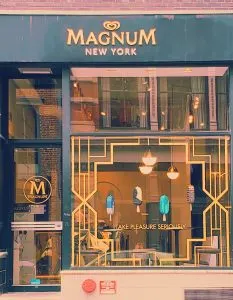 Stop by Magnum summer pop up to create your own magnum bar. 