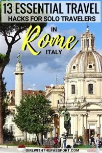 Between the Vatican, the Catacombs, the Capuchin Crypts, and the exquisite food markets, there are plenty of Rome things to do for the solo traveler. All you need to do is spend time enjoying some Rome Italy food amidst the many vibrant piazzas of the city, and trust me you'll never feel lonely again. #Rome #Italy #Europe #Wanderlust #trave