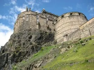An up close and personal view of the iconic, Edinburgh Castle.