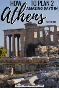 Planning a Greece vacation and in need of an Athens 2 day itinerary? Well, then you're in luck because this post details the top things to do in Athens, Greece travel and where to find some of the best Athens, Greece food. So grab a pair of walking shoes and prepare to explore such amazing places as the Acropolis, the Temple of Zeus, Hadrian's Arch, the Acropolis Museum, and more. #greece #athens #travel #wanderlust #itinerary