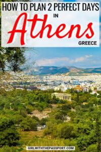 Planning a Greece vacation and in need of an Athens 2 day itinerary? Well, then you're in luck because this post details the top things to do in Athens, Greece travel and where to find some of the best Athens, Greece food. So grab a pair of walking shoes and prepare to explore such amazing places as the Acropolis, the Temple of Zeus, Hadrian's Arch, the Acropolis Museum, and more. #greece #athens #travel #wanderlust #itinerary