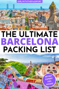 What to Pack for Barcelona | Barcelona Packing List | What to wear in Barcelona | Barcelona Outfits | Barcelona Packing Guide | Barcelona Travel Guide | Barcelona Travel Essentials | Barcelona Travel Tips | Barcelona Travel Guide | Barcelona Spain Travel | Barcelona Spain Guide | Barcelona Tips | Barcelona Itinerary | Europe Travel | Spain Travel #BarcelonaGuide #EuropeTravel #BarcelonaPackingList #BarcelonaTips #BarcelonaOutfits