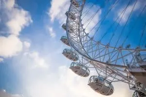 The London Eye is the perfect place to get a beautiful view of London. 