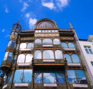 Wondering what to do in Brussels? Definitely make time to visit the beautiful art nouveau style, Old English building.