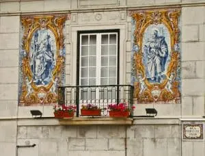 One example of the beautiful tile work that you can find in Lisbon, Portugal.