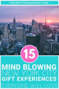 If you need some New York City gifts then check out these 15, fantastic, and totally unique, New York City gift experiences. Including some of the top New York City things to do, these New York City gift ideas are sure to please anyone on your shopping list. #NYCgifts #giftideas #NYCtravel #NewYorkCity