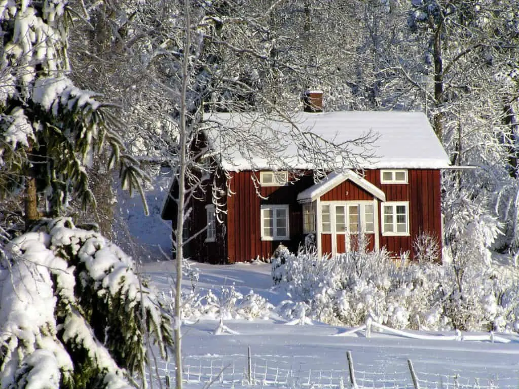 Some of the winter charm you'll find in Jukkasjärvi, Sweden