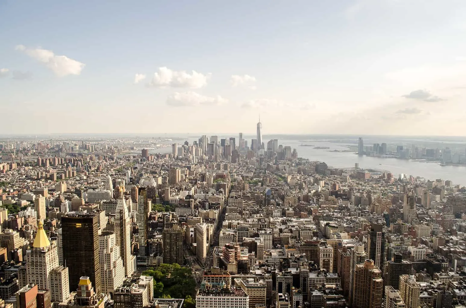 The beautiful bird's eye view that you'll get from your New York City helicopter tour. 