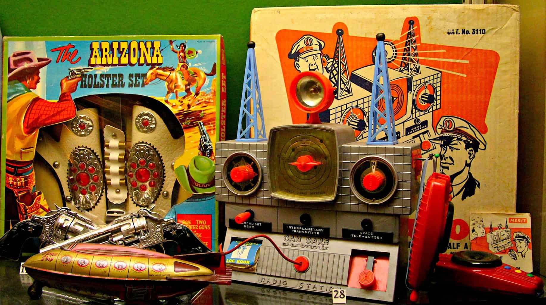 Some of the vintage toys for boys you'll find at the Edinburgh Museum of Childhood. Image sourced from Colin Gould on Flickr.com