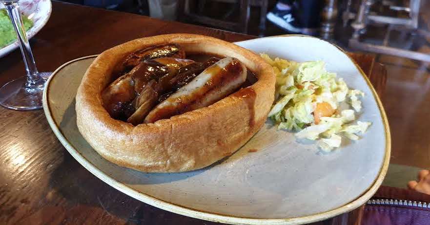 Some of the authentic, English pub fare that you'll find at The Old Thameside Inn that sits in front of the Golden Hinde. 