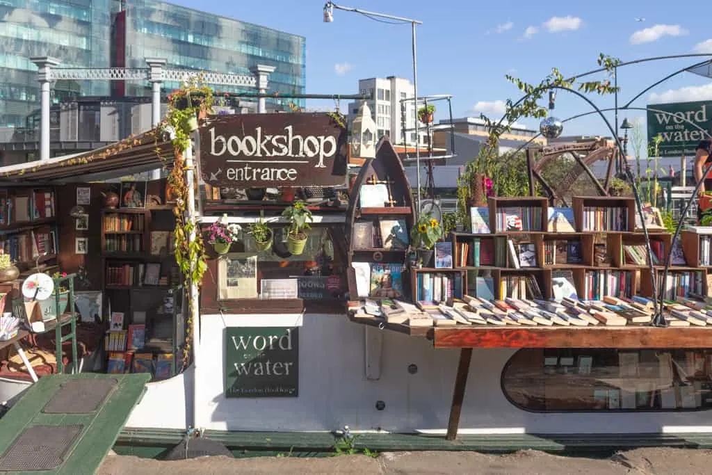 If you love books and finding unusual things to do in London, then visit Words on the Water, a lovely little bookshop that sits on a boat that is moored in Regent's Canal. 