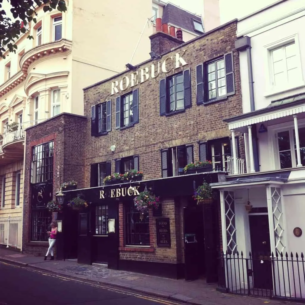 The historic, Roebuck pub in Richmond, London.
