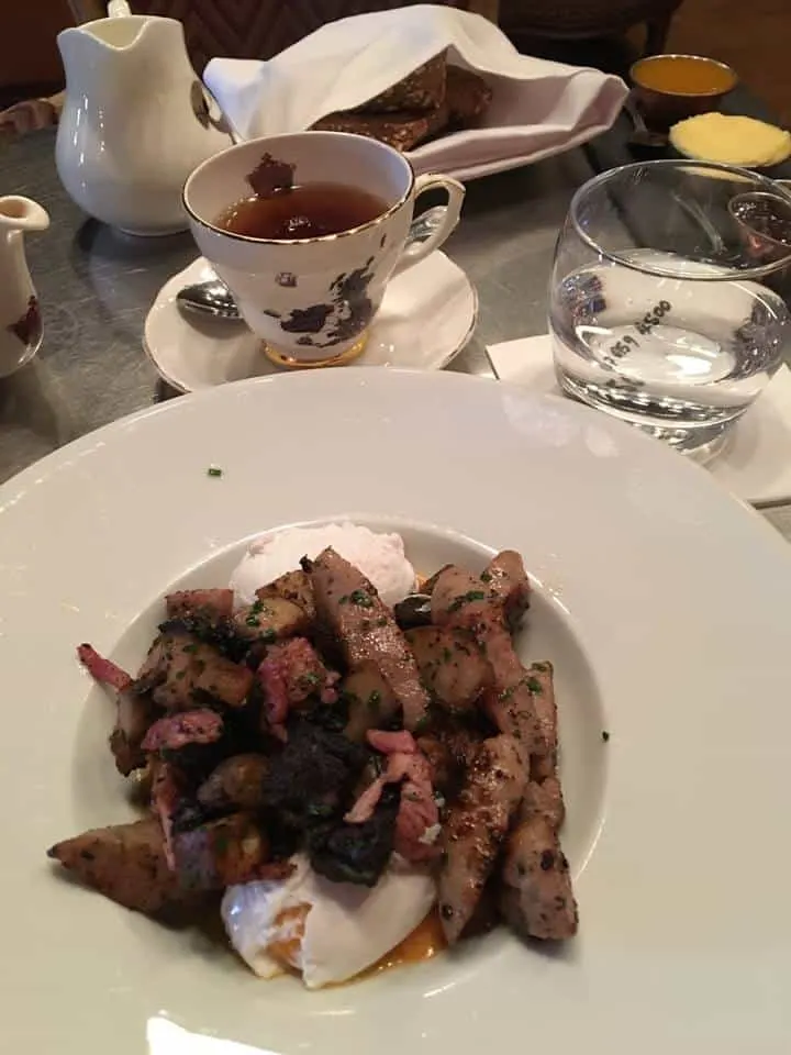 A delicious, deconstructed, English breakfast at Sketch in London.