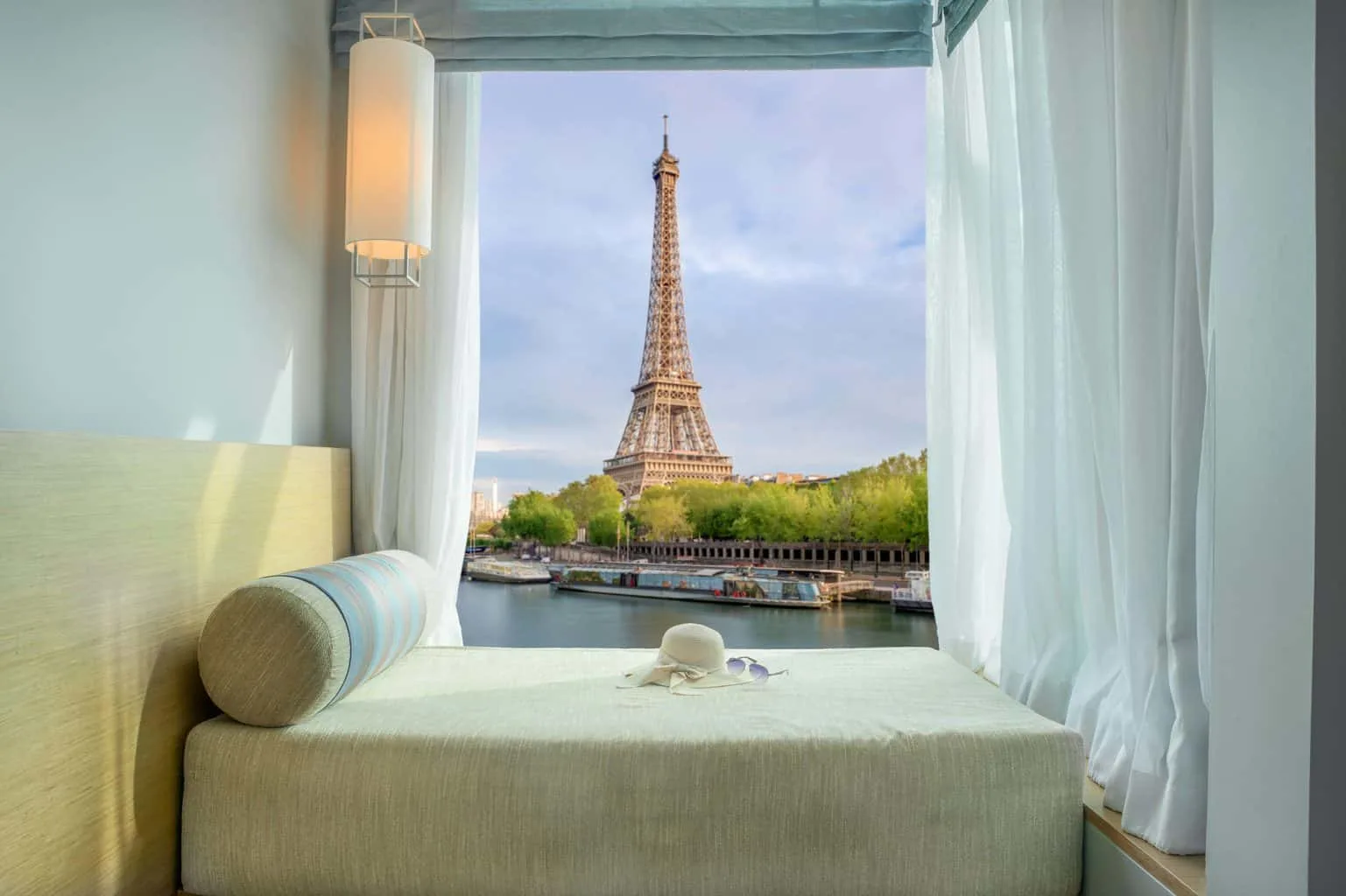 Is there anything better than a hotel room with a view of the Eiffel Tower? And in case you were wondering, the correct answer to this question is NO!
