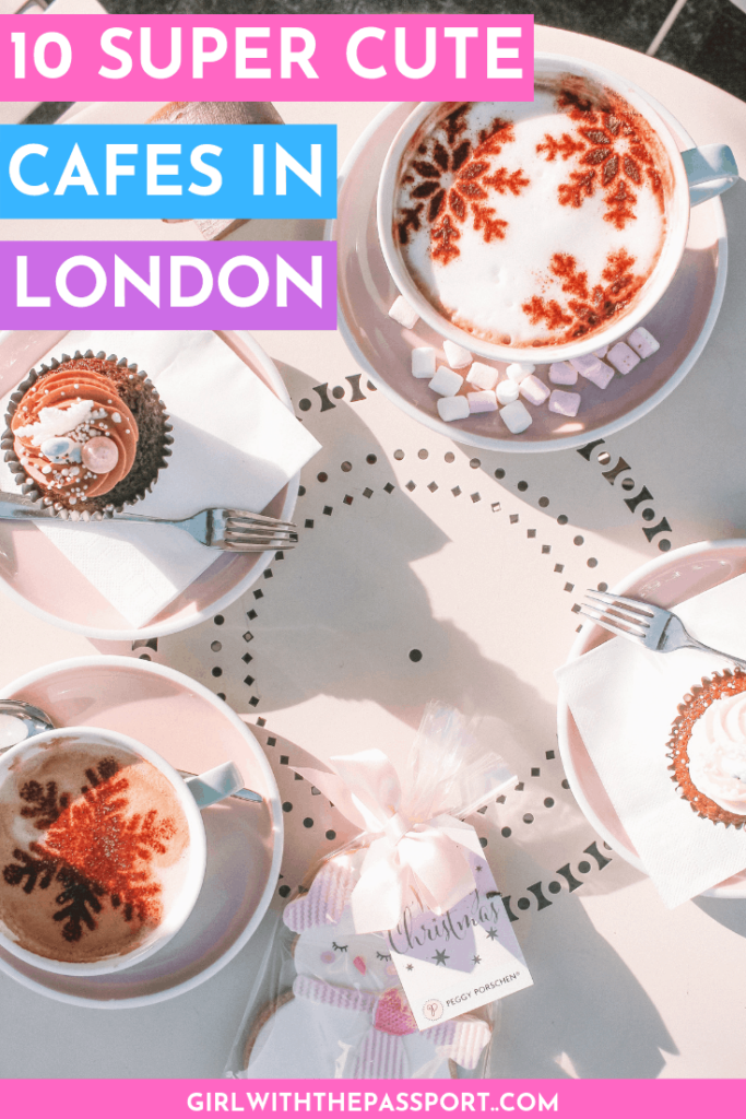 Visiting London, England? Then check out this list of 10 amazingly cute cafes in London. From sweet treats to speciality coffees to amazing photo ops, these cute cafes have it all and are a must-see for anyone doing a bit of London travel. #LondonFoodie #LondonGuide #LondonTravel #VisitLondon