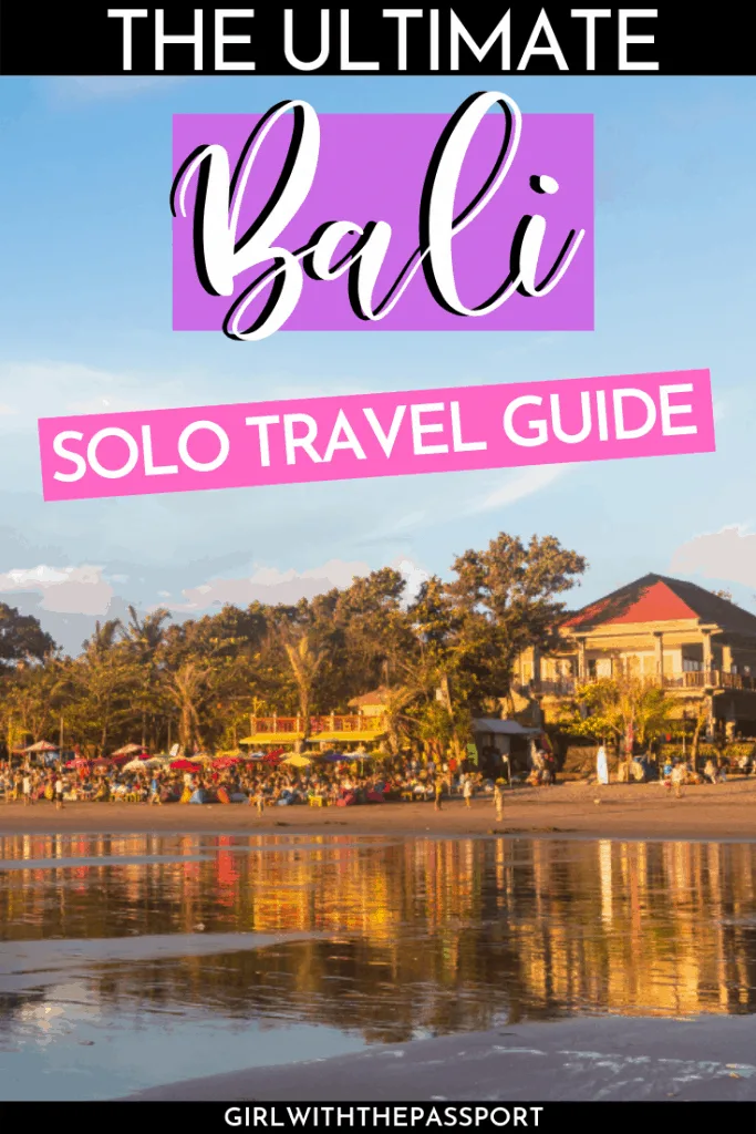 Planning some Bali solo travel and have no idea where to go or what to do? Concerned about safety? Then read on. You'll learn how to stay safe and discover all of the amazing things that you can do in Bali by yourself. From Hindu temples to scenic rice fields, to exotic beaches, Bali has a ton of amazing attractions that are even more fun as a solo traveler. #VisitBali #BaliGuide #SoloTravel #BaliTravel