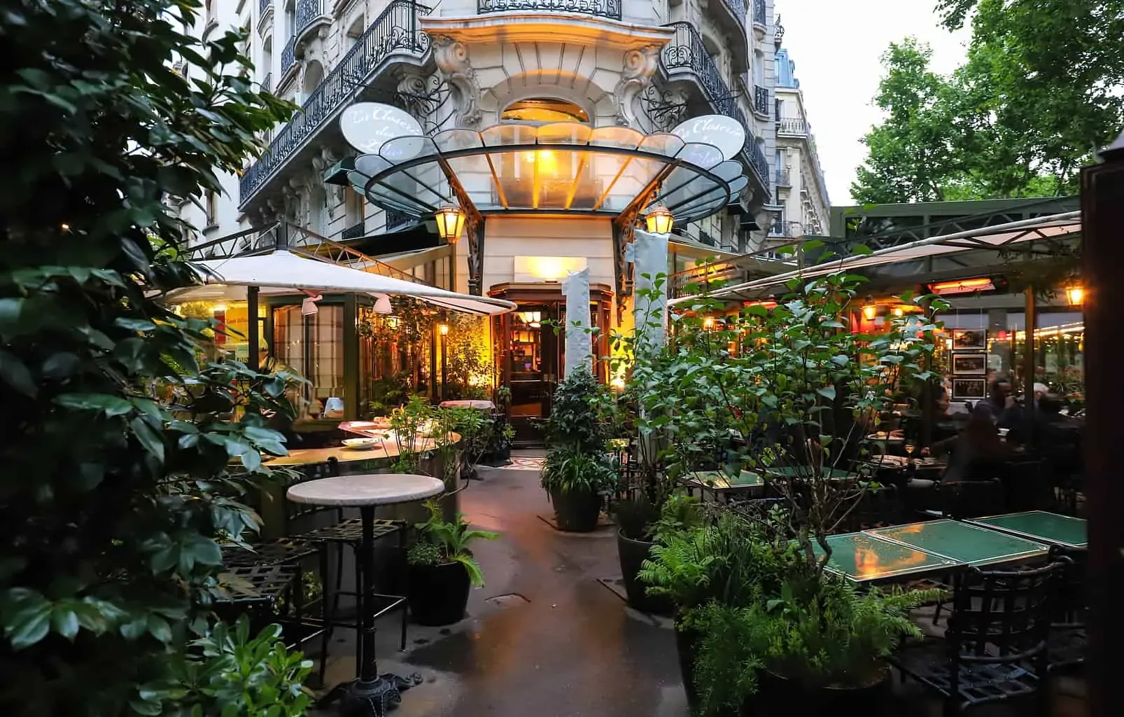 The ethereal beauty of Paris' notable, La Closerie des Lilas.
