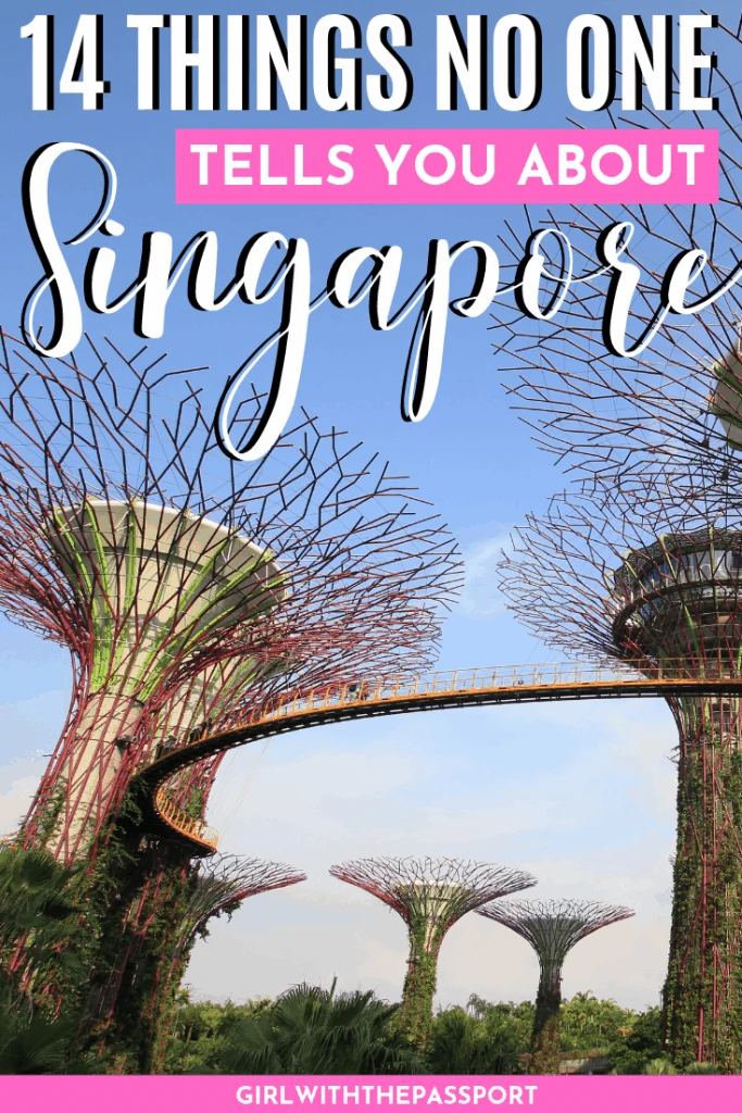 Traveling to Singapore for the first time and have no idea what to expect? Then check out this post! It's filled with 14 secret, insider tricks and tips that will help you see Singapore like a local. Trust me, this post details all the various things to know when traveling to Singapore, things guide books might not mention. #SingaporeTravel #SingaporeGuide #SingaporeTrip #SingaporeTips
