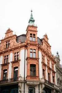 Some of the charming, historic architecture that you'll find in Leipzig, Germany.