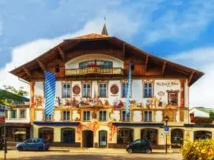 One of the many enchanting buildings you'll find in Oberammergau, Germany.