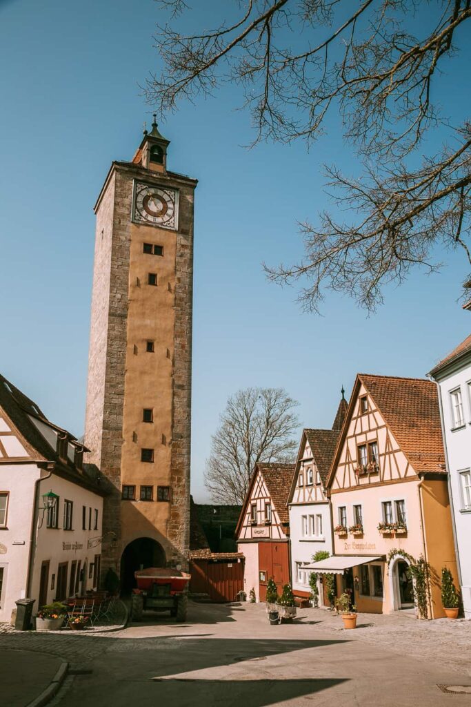The quaint, historic charm of Rothenburg ob de Tauber, Germany.