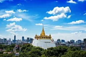 A beautiful view of Bangkok's legendary, Golden Mount.