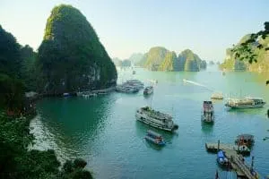 The ethereal, natural beauty of Halong Bay in Northern Vietnam.