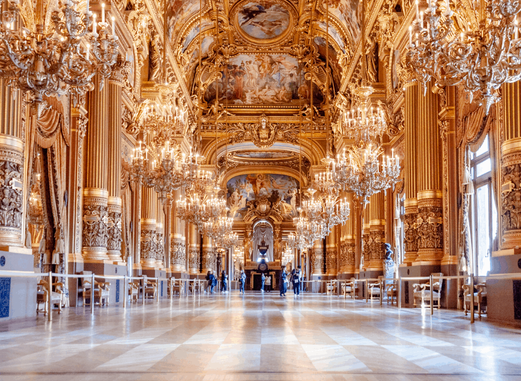 Interior of Palais Garnier. 