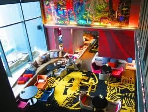 Some of the incredibly colorful rooms that you'll find at So Sofitel in Bangkok.