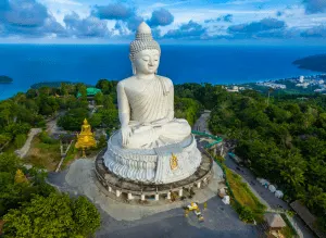The iconic, Big Buddha in Phuket, Thailand.