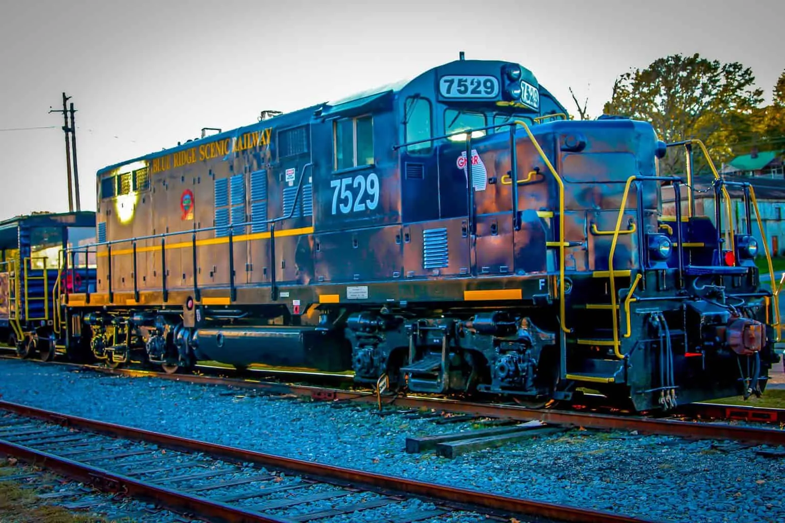 The historic, Blue Ridge Scenic Railway in Blue Ridge, Georgia.