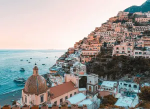 Some of the beautiful homes that you'll find along the Amalfi Coast in Positano, Italy.