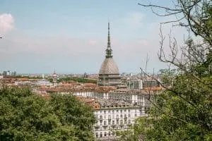 A view of the Mole Antonelliana in Turin, italy.