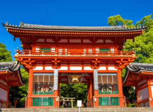 Beautiful Yasaka Shrine in Kyoto, Japan.