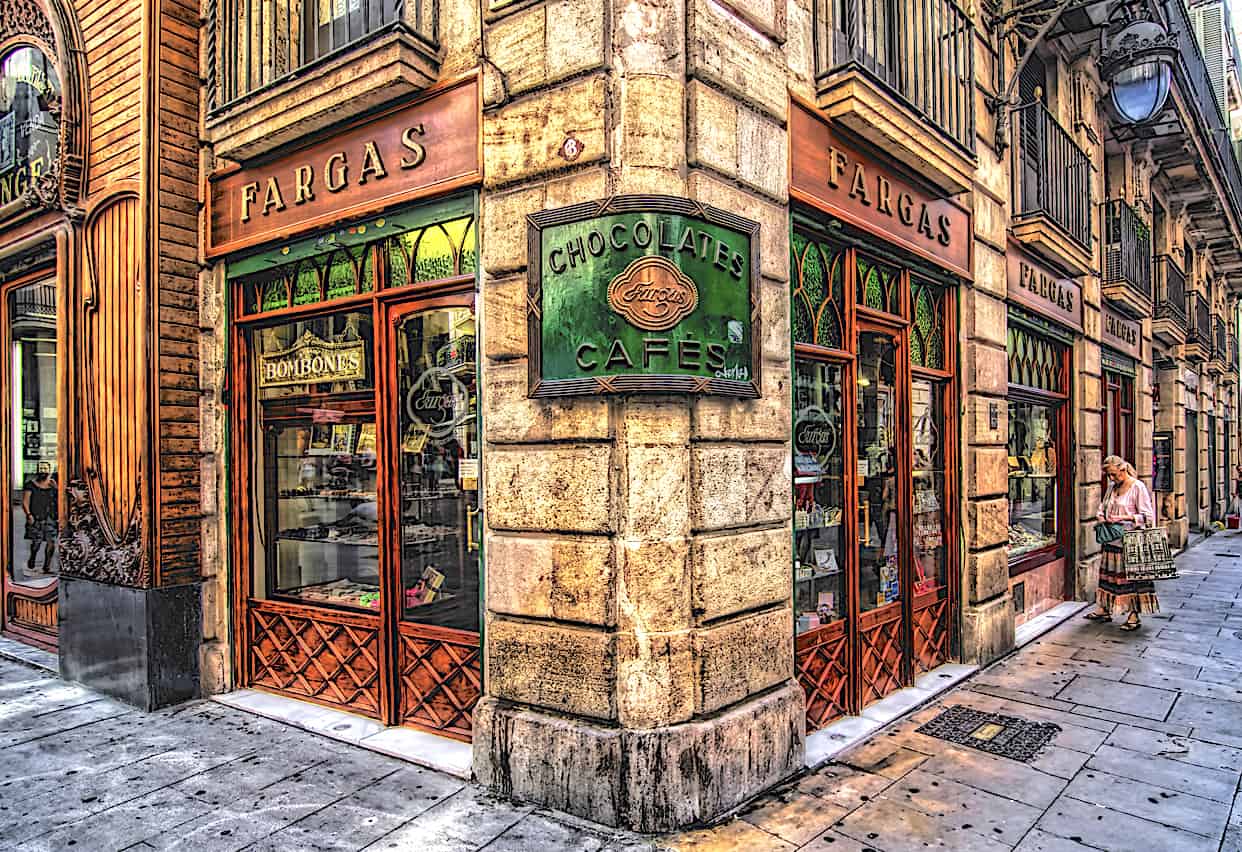 Stop by Fargas and try some of the best chocolate in all of Barcelona.