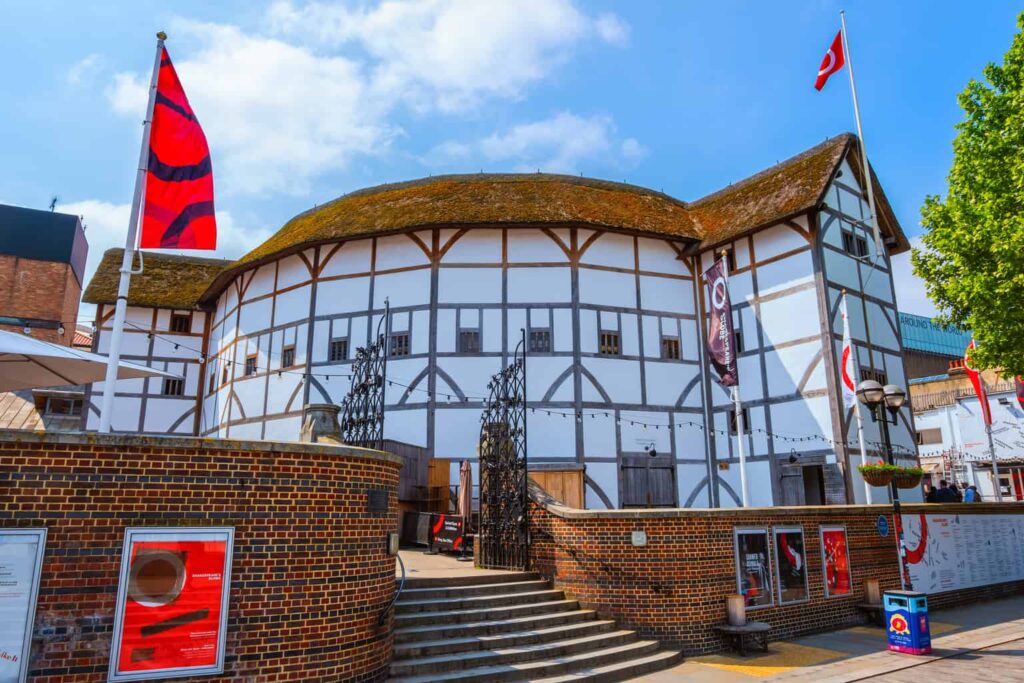 The Globe Theater, one of many famous London Landmarks. 