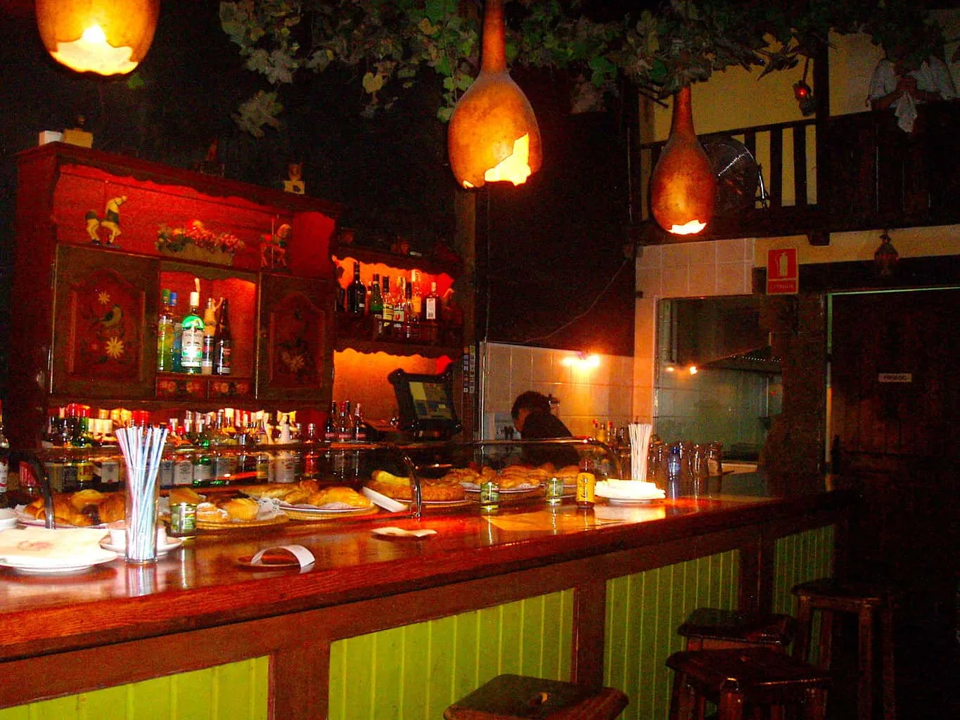 The forest-like interior of Bosc de Las Fades, or the fairy bar in Barcelona. 