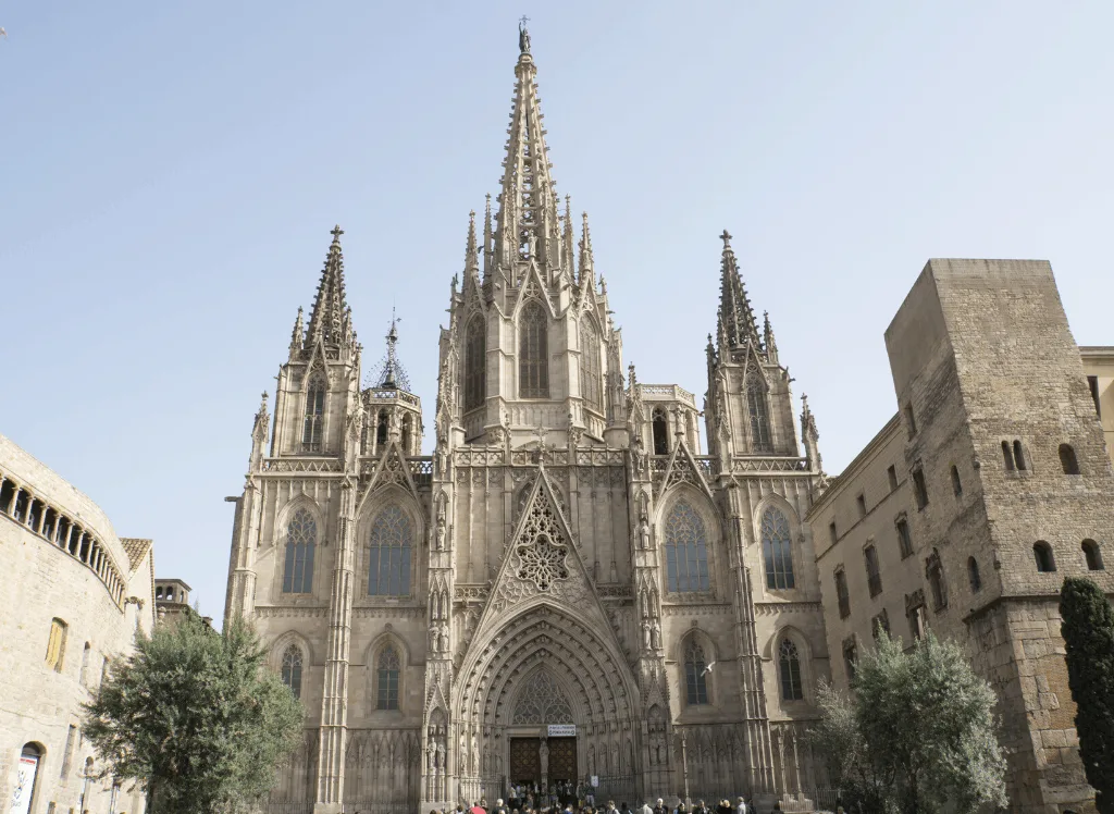Visit the famous, Gothic Revival style Barcelona Cathedral during an alternative walking tour of Barcelona. 