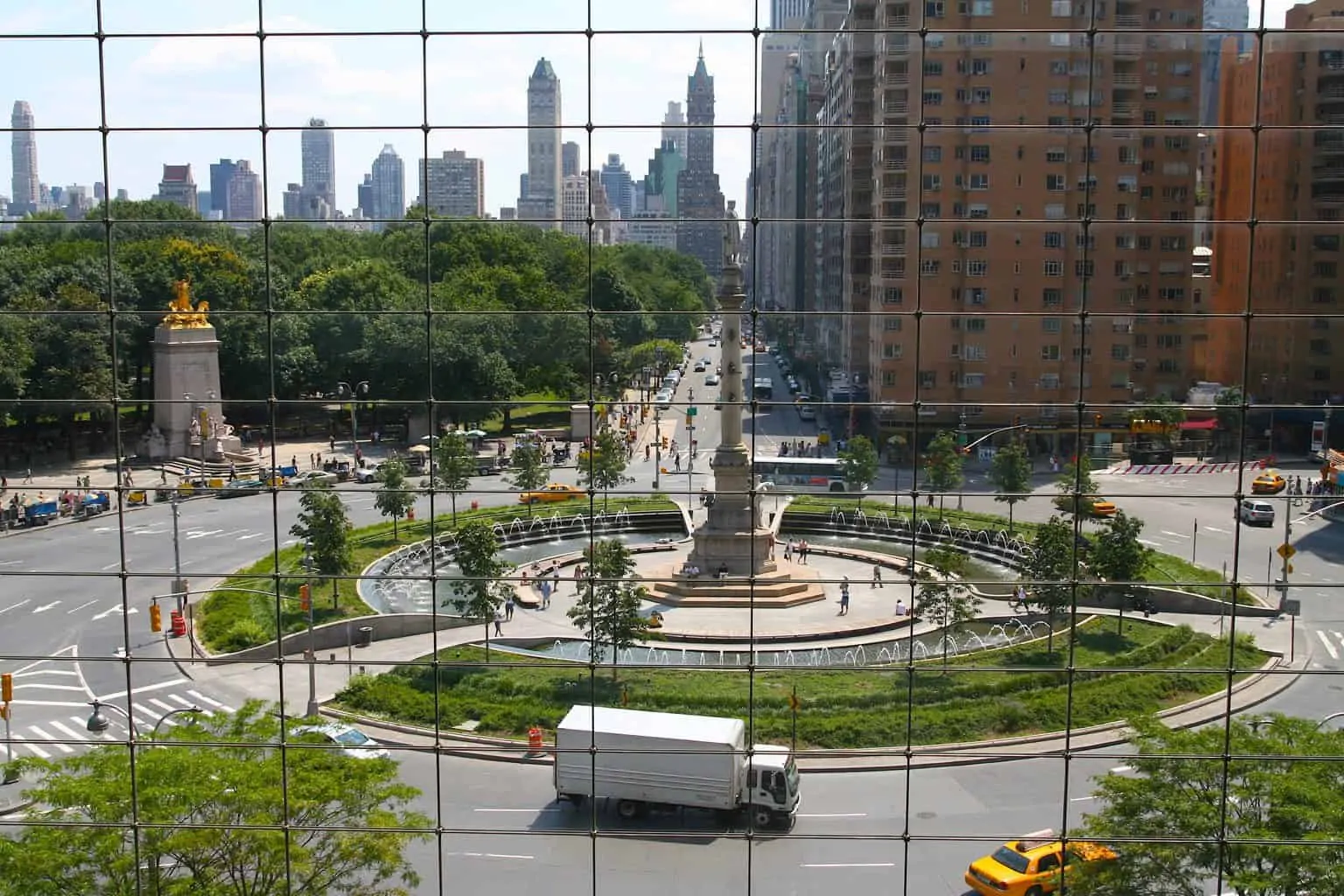 A stunning view of Columbus Circle from the 4th floor of the Time Warner Center.