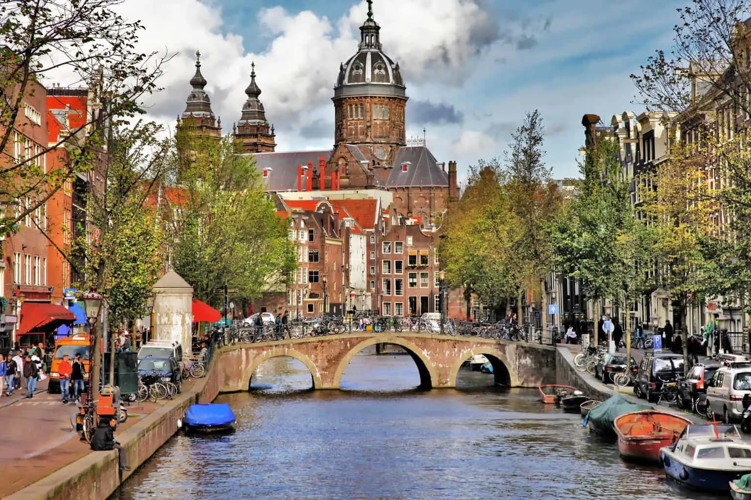 The picturesque beauty of Amsterdam's iconic canals.