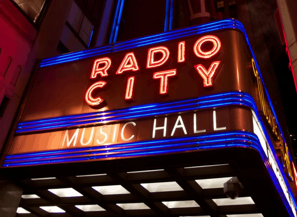 Radio City Music Hall sign