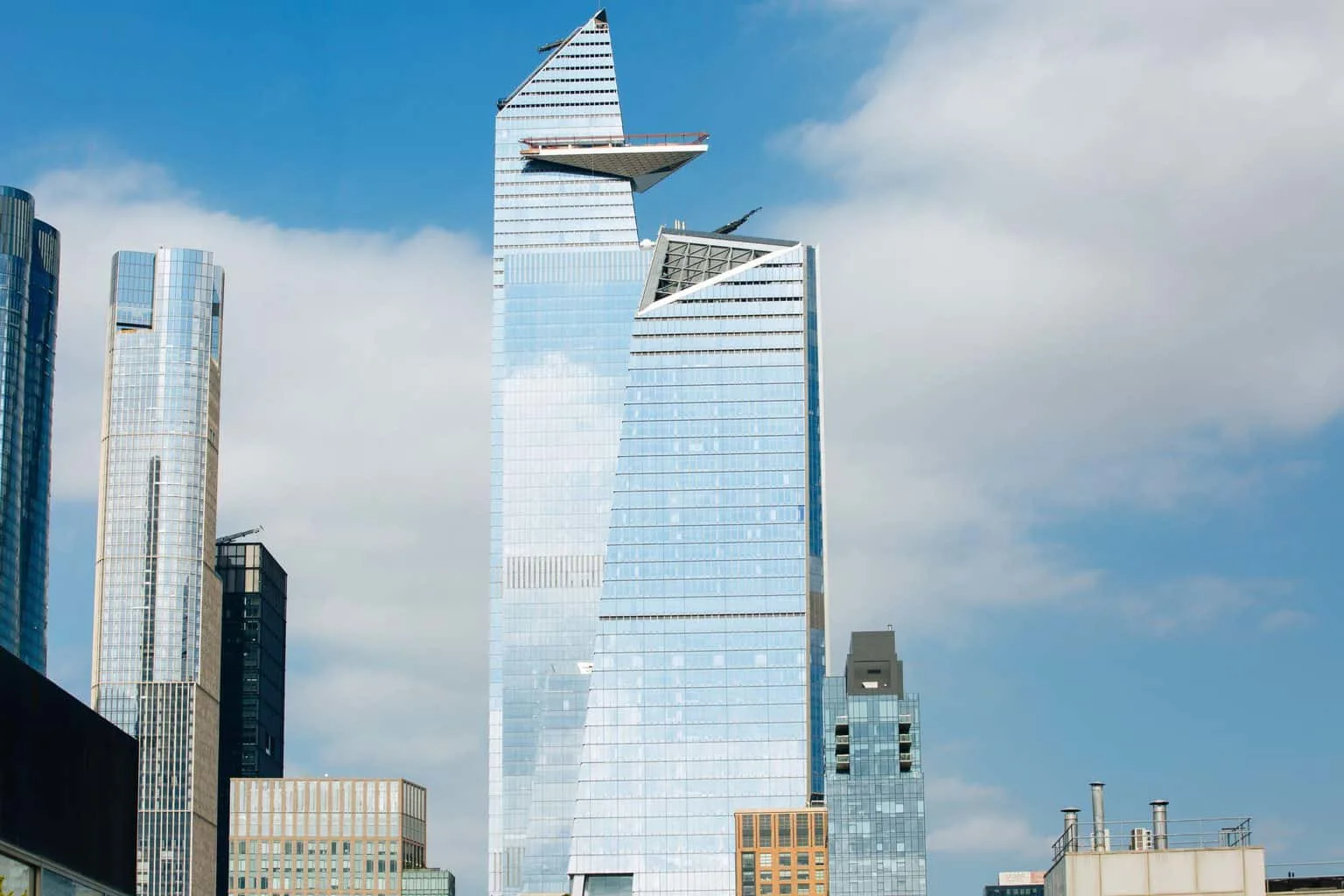  A view of The Edge Observation Deck in New York City's Hudson Yards. 