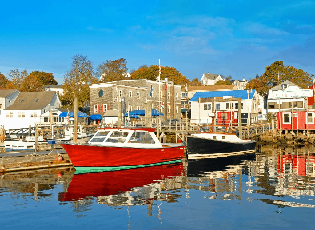 Some of the scenic fishing villages you'll find in Boothbay Harbor, Maine. 